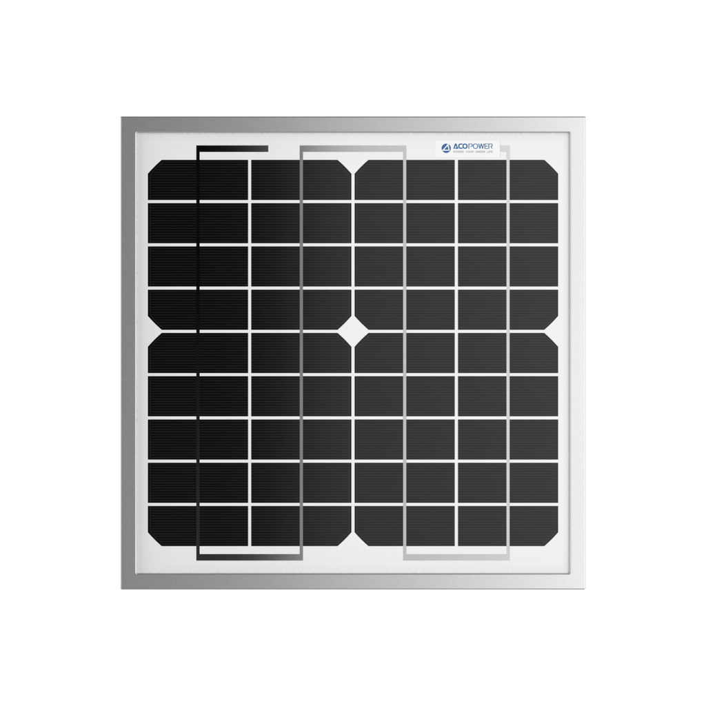 10 Watt 12 Volt Monocrystalline Solar Panel - Nautica auto Marin heaven