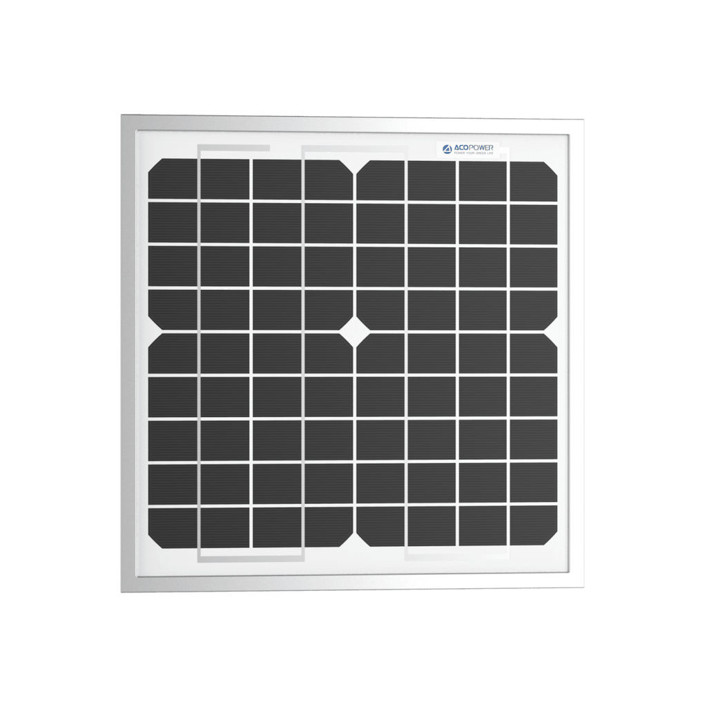 10 Watt 12 Volt Monocrystalline Solar Panel - Nautica auto Marin heaven