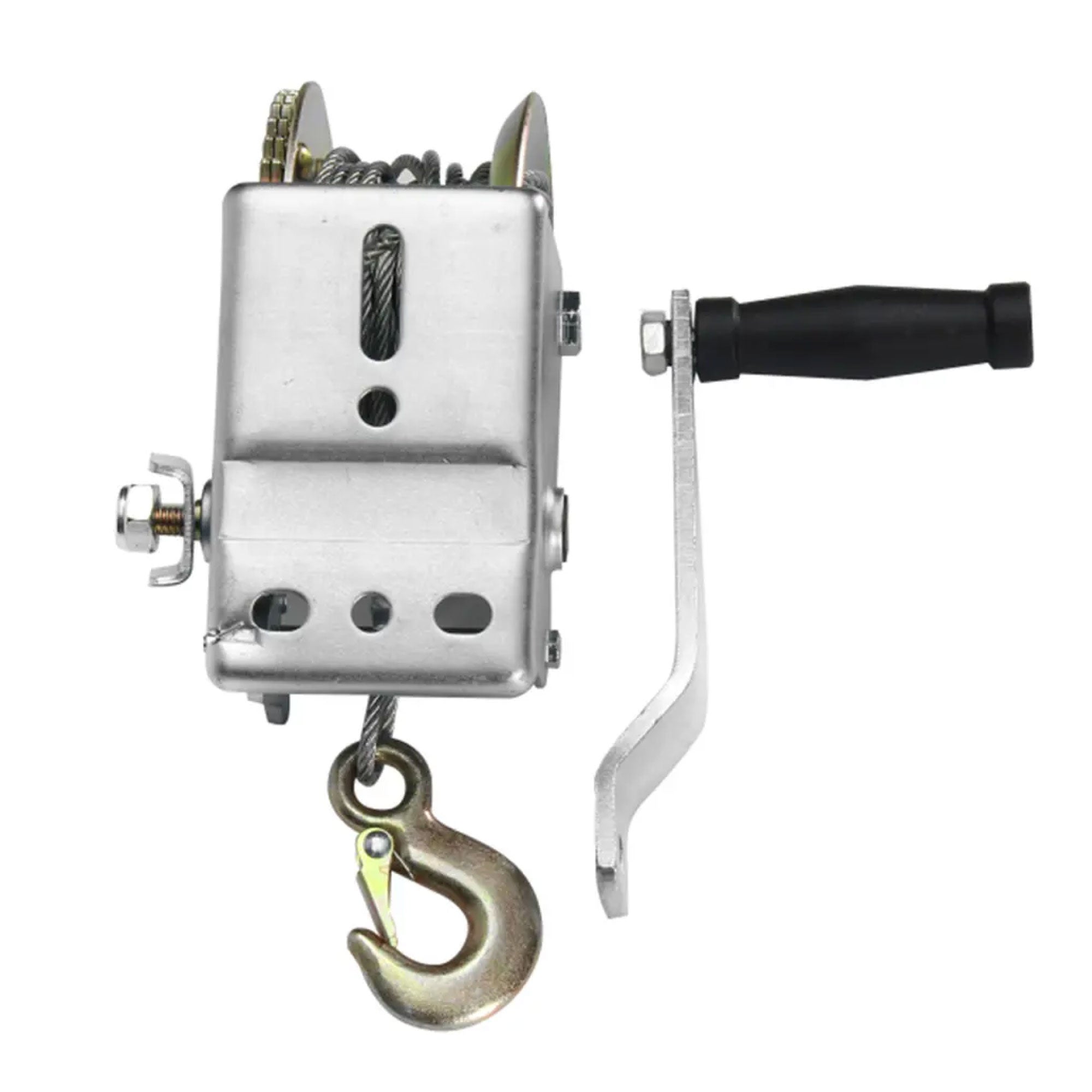 1200lb Manual Hand Winch Steel Wire - Boat Jet Ski Marine Trailer Crank 500KG - Nautica auto Marin heaven