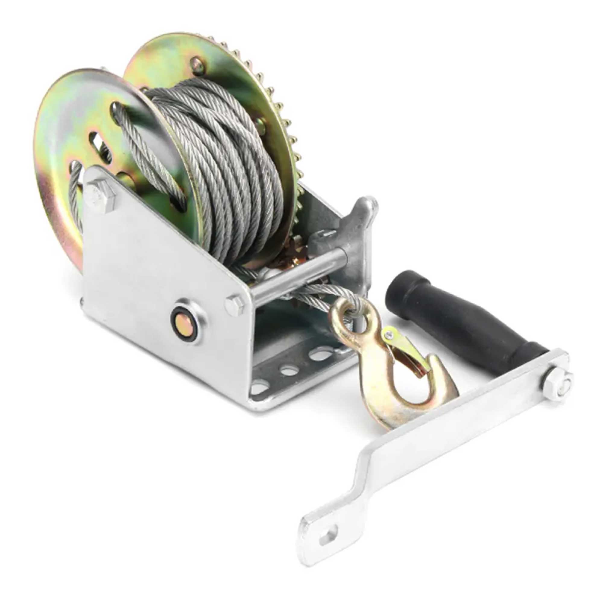 1200lb Manual Hand Winch Steel Wire - Boat Jet Ski Marine Trailer Crank 500KG - Nautica auto Marin heaven