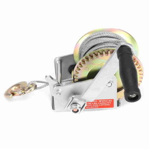 1200lb Manual Hand Winch Steel Wire - Boat Jet Ski Marine Trailer Crank 500KG - Nautica auto Marin heaven