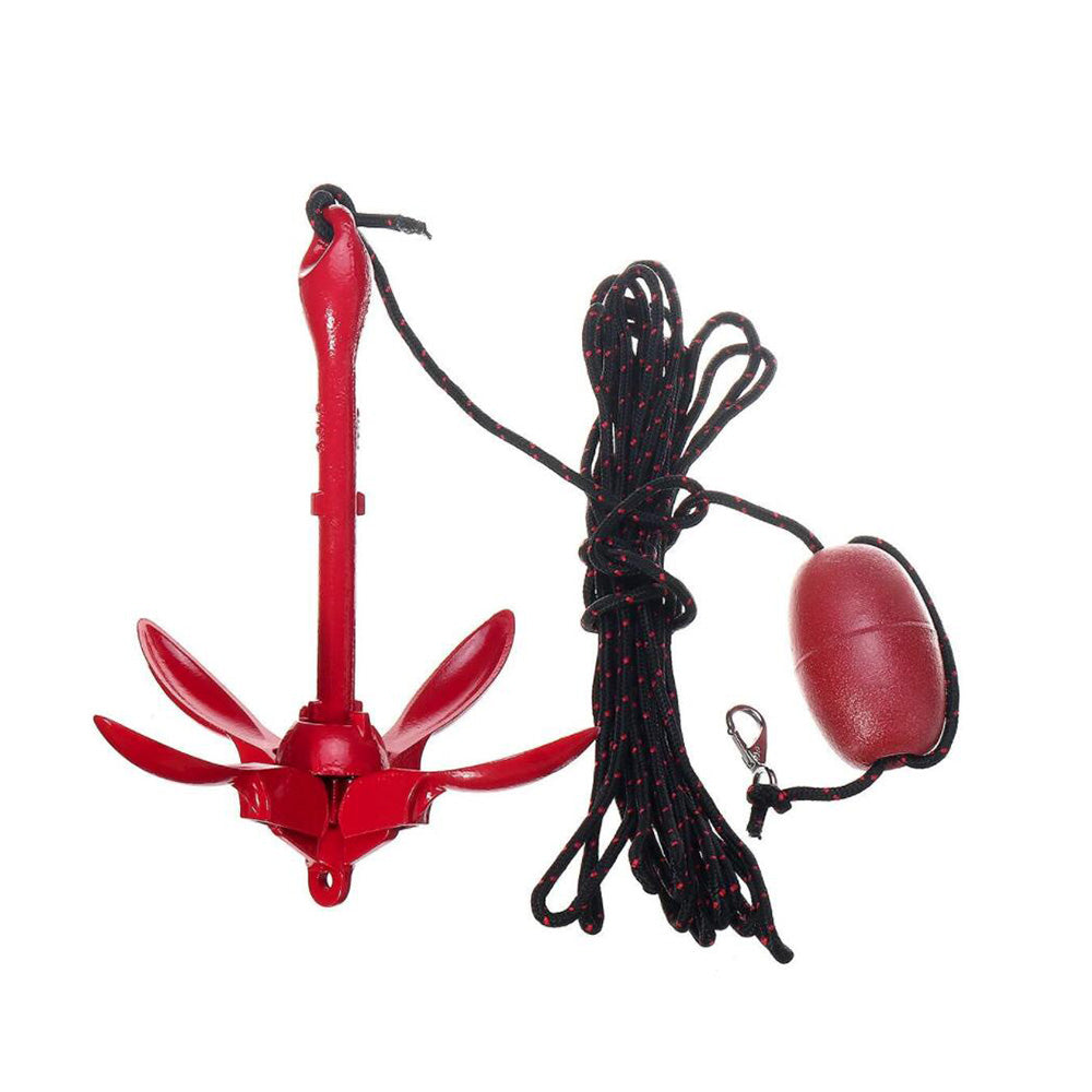 1. 5KG PWC FOLDING ANCHOR KIT- GRAPNEL or ROPE or FLOAT or HOOK - Kayak or Boat or Jet Ski or Canoe - Nautica auto Marin heaven