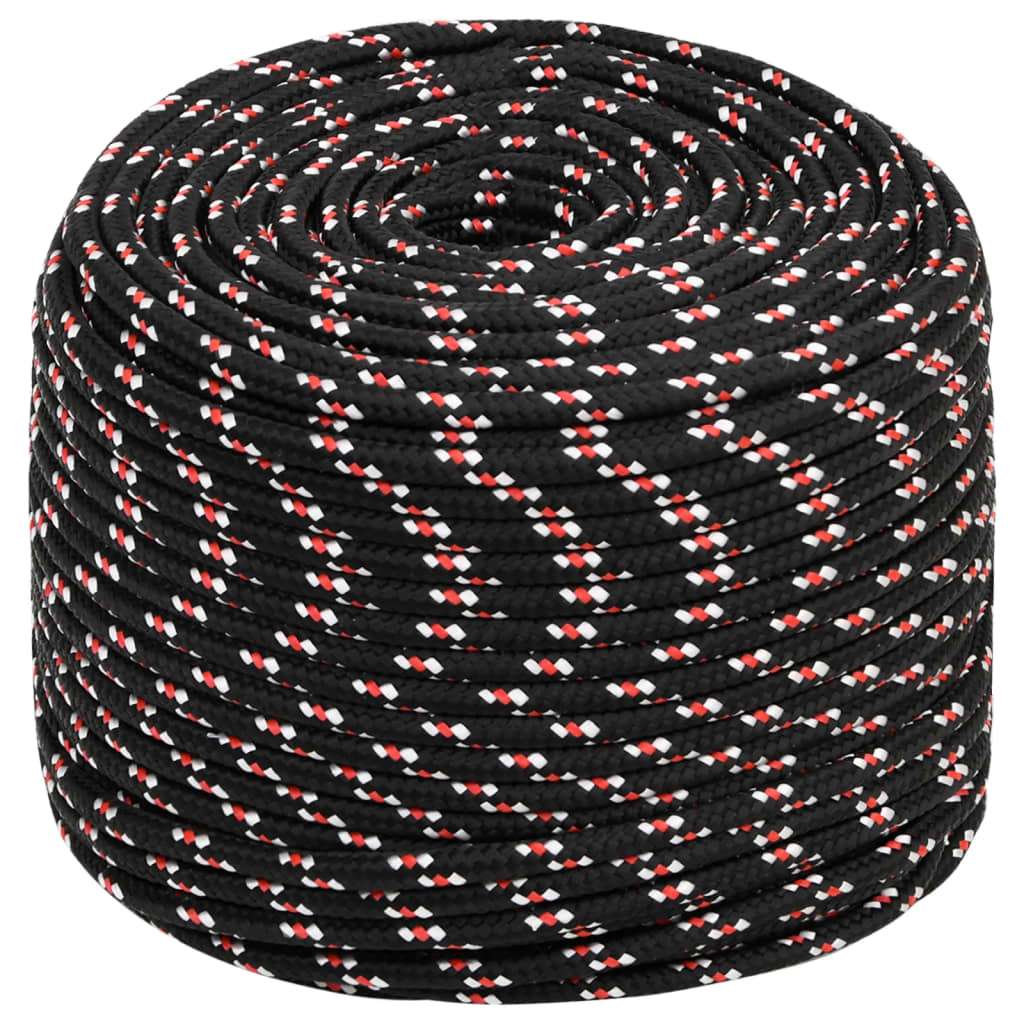 NNEVL Boat Rope 10mm Black - 100m Polypropylene - Nautica auto Marin heaven