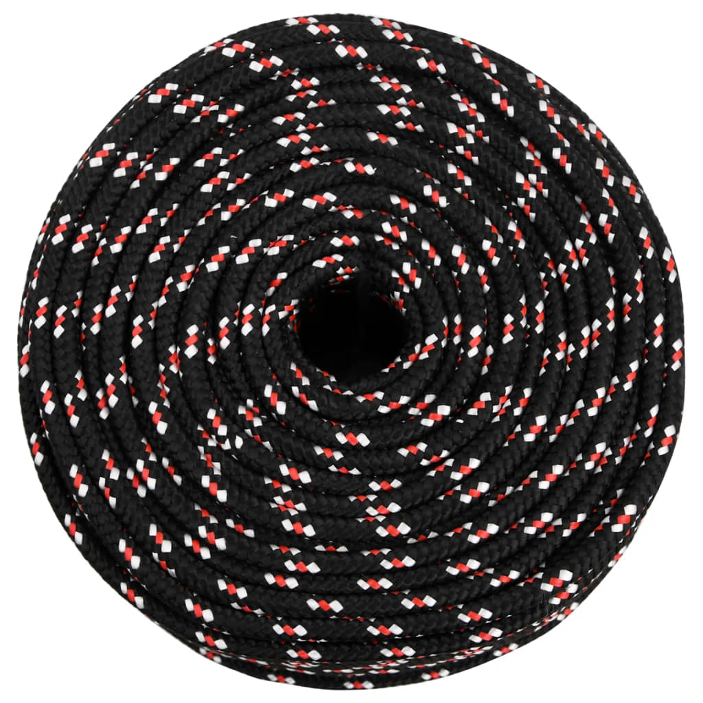 NNEVL Boat Rope 10mm Black - 100m Polypropylene - Nautica auto Marin heaven