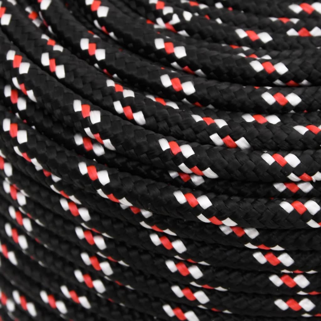 NNEVL Boat Rope 10mm Black - 100m Polypropylene - Nautica auto Marin heaven