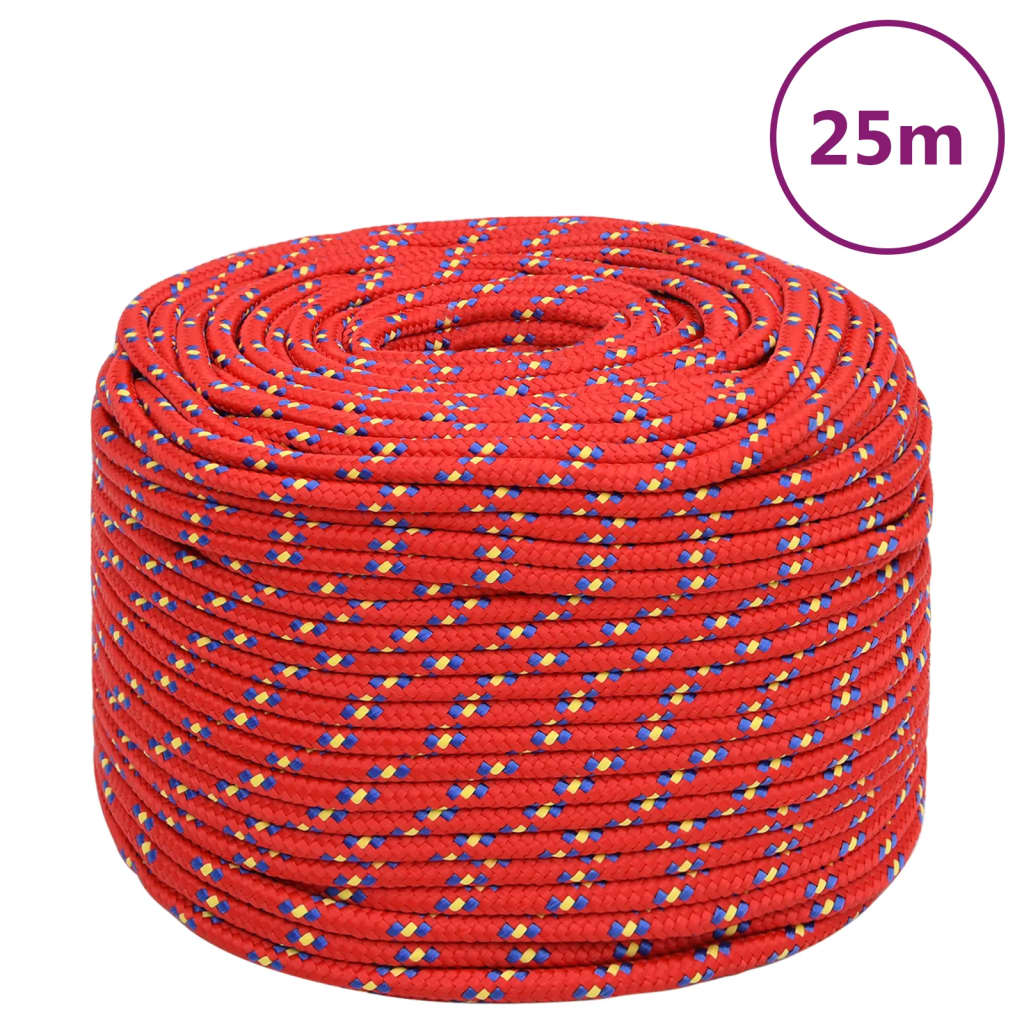 NNEVL Red Polypropylene Boat Rope 6 mm - 25 m Length - Nautica auto Marin heaven
