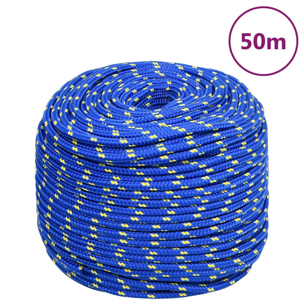 NNEVL Boat Rope Blue 8 mm 50 m Polypropylene - Nautica auto Marin heaven