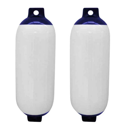 2pcs Boat Inflatable Fender - Marine Boat Bumper Buoy Mooring Cushion with UV Protection for Yacht Accessories 4.3x15.7'