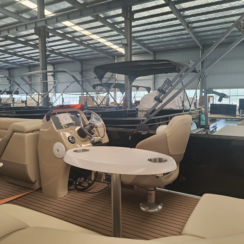 24Ft NEW High Quality Aluminum & Fiberglass Luxury Yacht Pontoon Boat for Parties & Sports