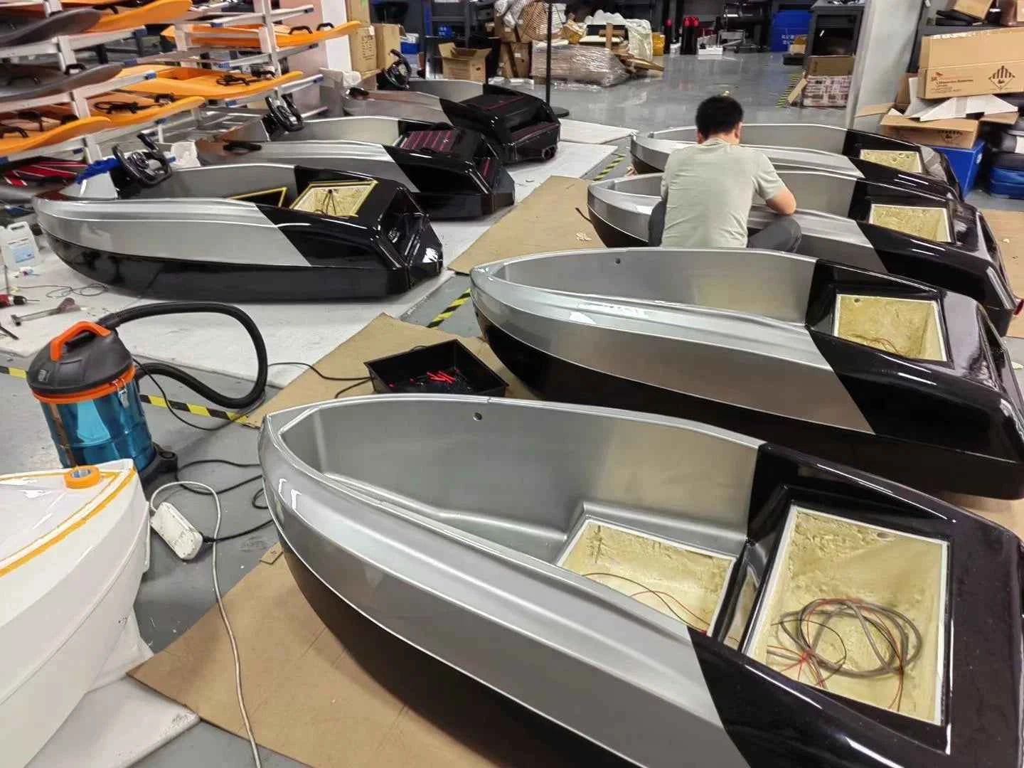 Jet Car Boat Kit 15Kw 72v Fast Speed Water Go Kart Racing Mini Jet Boat for Sale