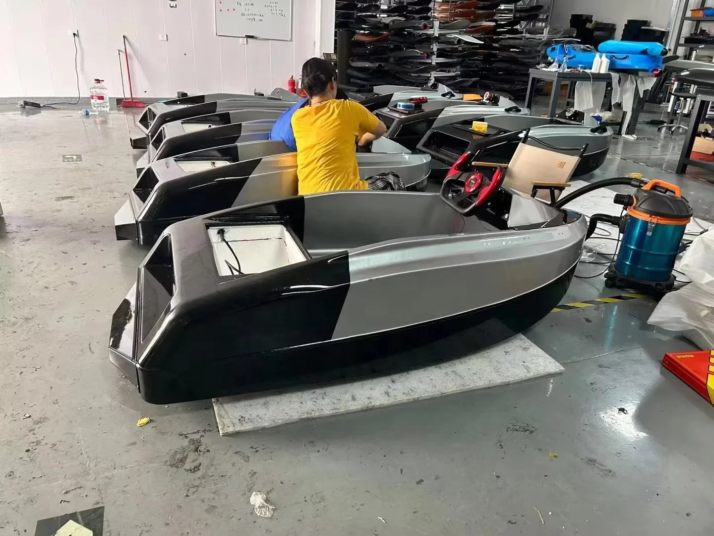 Jet Car Boat Kit 15Kw 72v Fast Speed Water Go Kart Racing Mini Jet Boat for Sale
