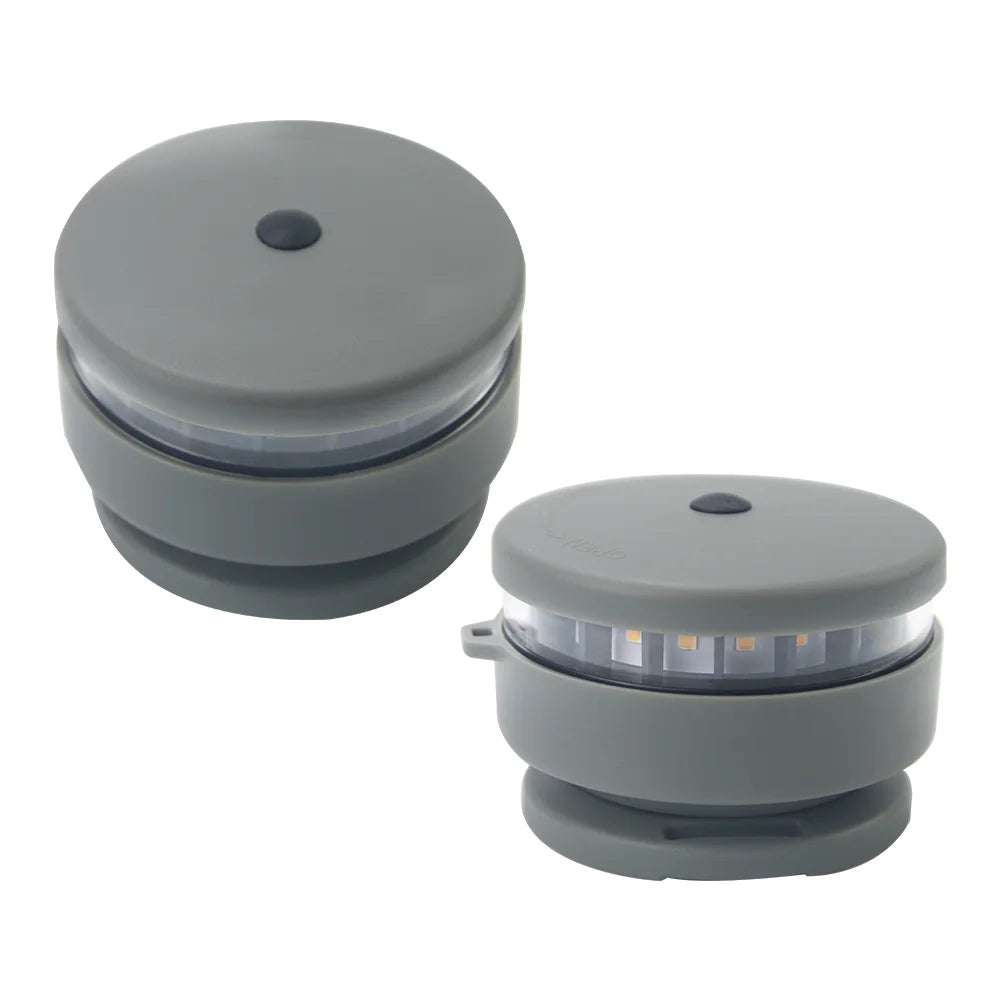 Boat LED Navigation Light Bi-Color Bow Light Red + Green/White with Magnetic Base and Fixed Ropes