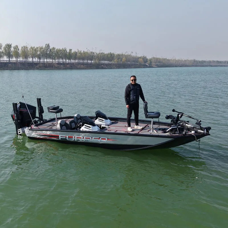 New Furreo CE D Certified Aluminum Bass Boat Fishing Boat with 150HP Engine