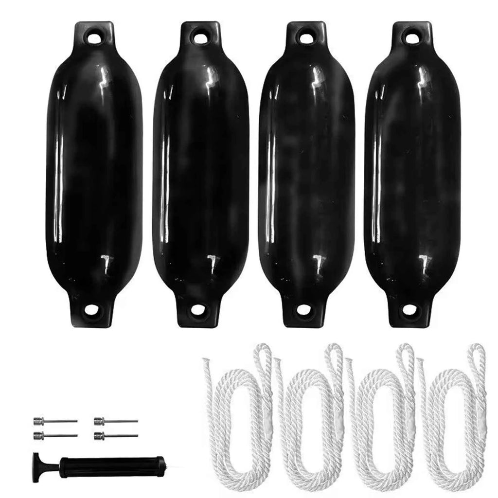 4 Pack Boat Fenders for Pontoon 11x40cm Buoys Protector Accessories for Docking