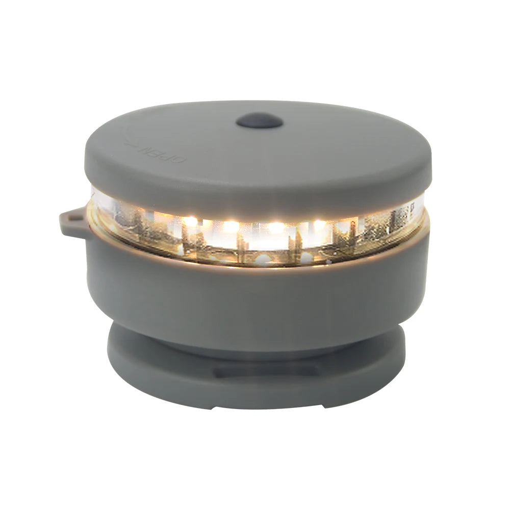 Boat LED Navigation Light Bi-Color Bow Light Red + Green/White with Magnetic Base and Fixed Ropes