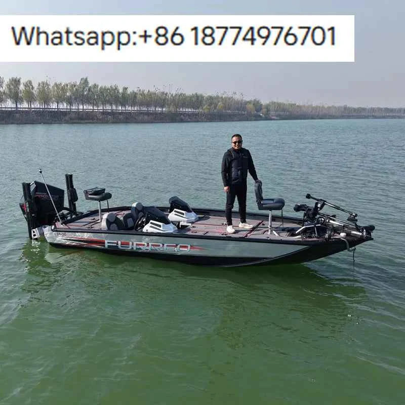 New Furreo CE D Certified Aluminum Bass Boat Fishing Boat with 150HP Engine