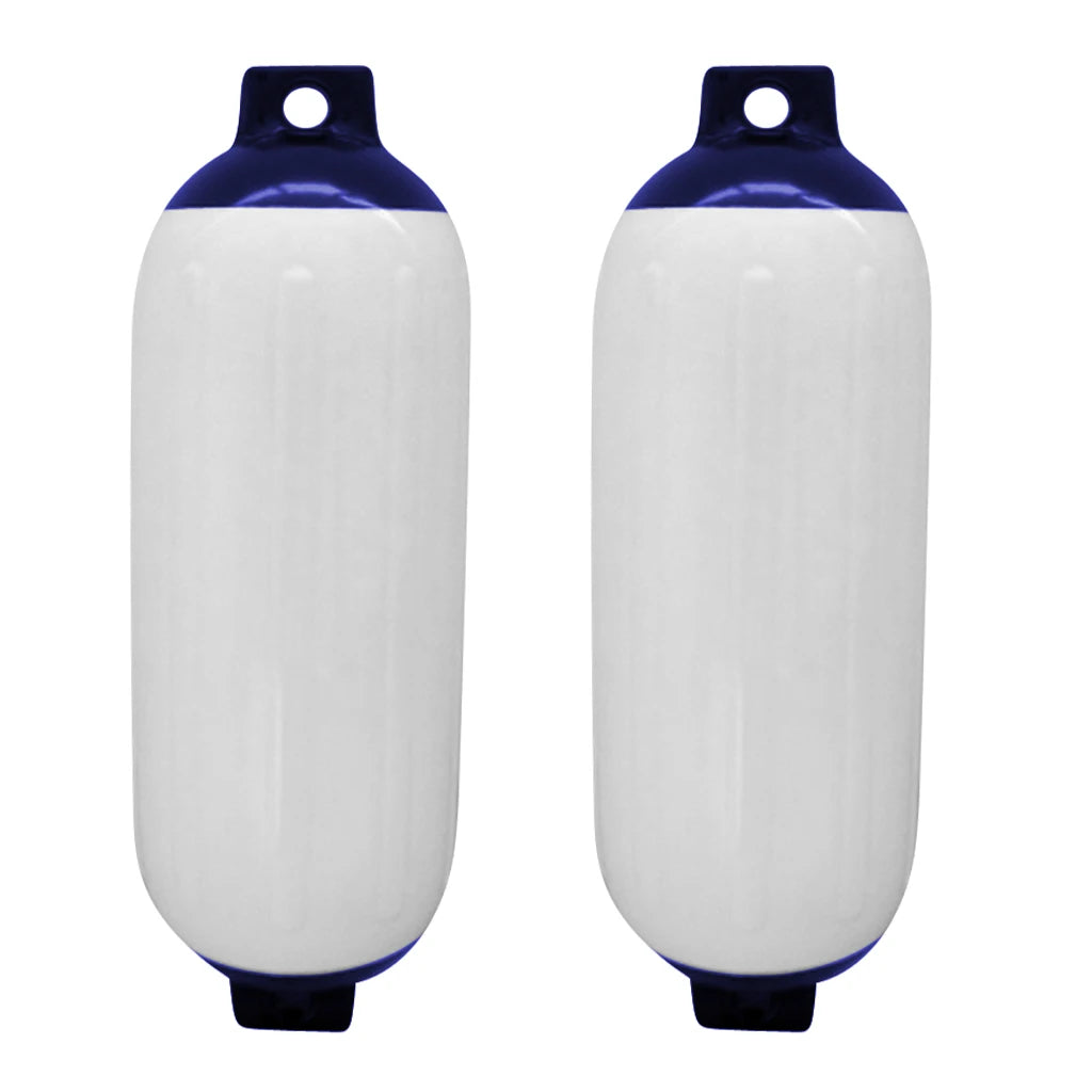 2pcs Boat Inflatable Fender - Marine Boat Bumper Buoy Mooring Cushion with UV Protection for Yacht Accessories 4.3x15.7'