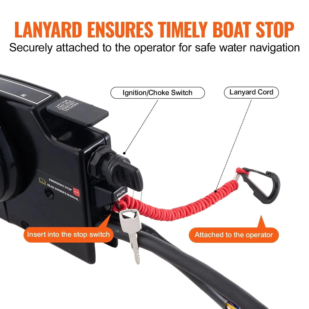NNEOBA Outboard Remote Throttle Control Side Mounted Boat Throttle Control for Effortless Marine Performance - Nautica auto Marin heaven