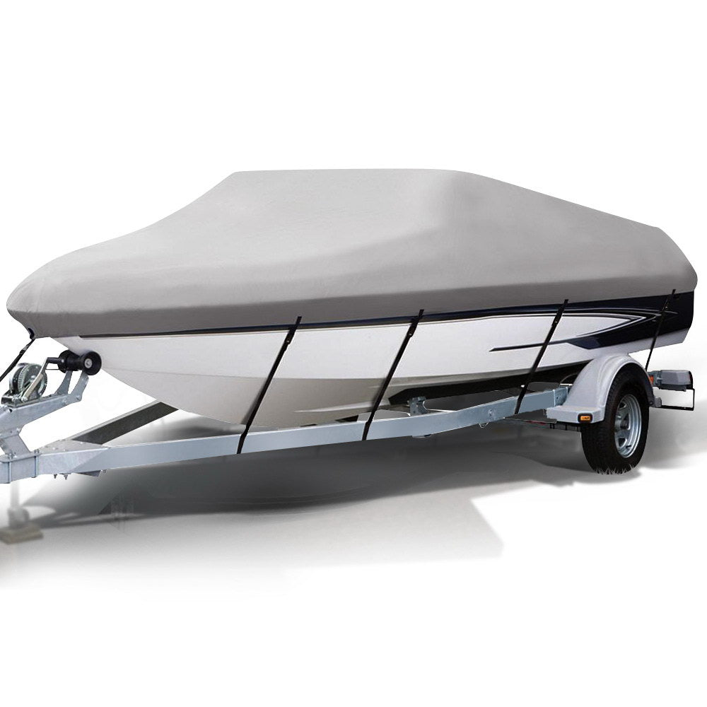 NNEDSZ Waterproof Boat Cover 16-18.5 Foot - Grey - Nautica auto Marin heaven