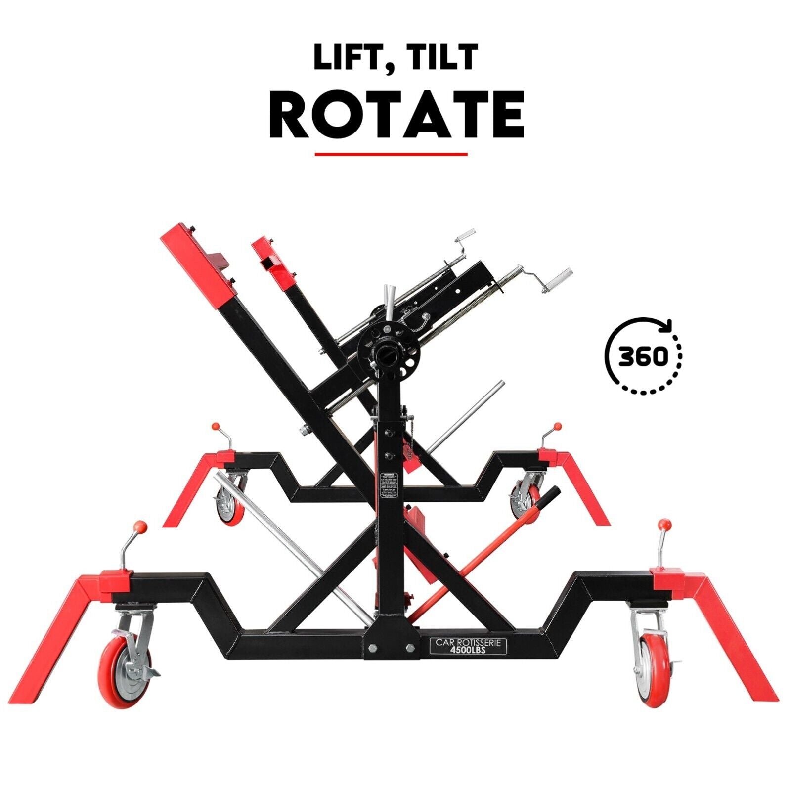 NNEDSZ Car Rotisserie Hydraulic Auto Body Frame Boat Repair Restoration 4500LBS - Nautica auto Marin heaven