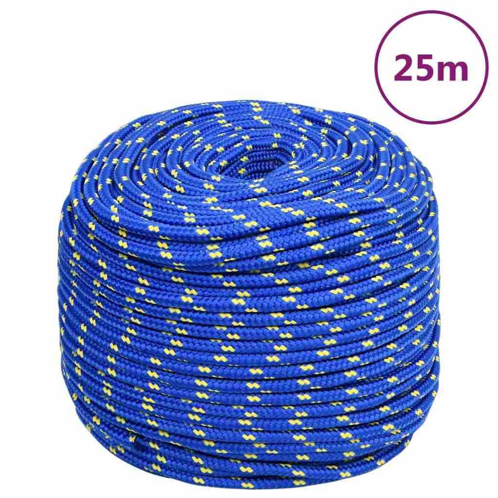 NNEVL Boat Rope 8mm - Blue 25m Polypropylene Durable Rope - Nautica auto Marin heaven